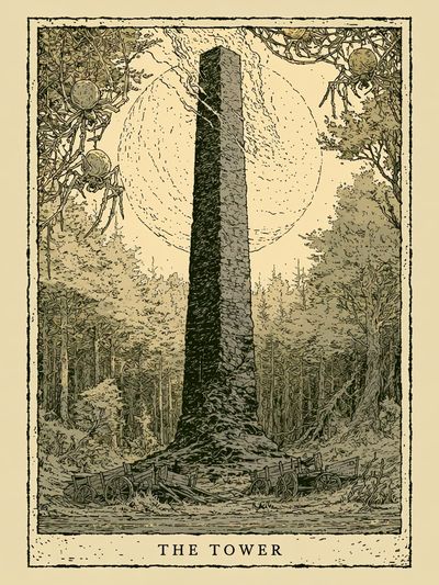 The Tower Tarot Poster.