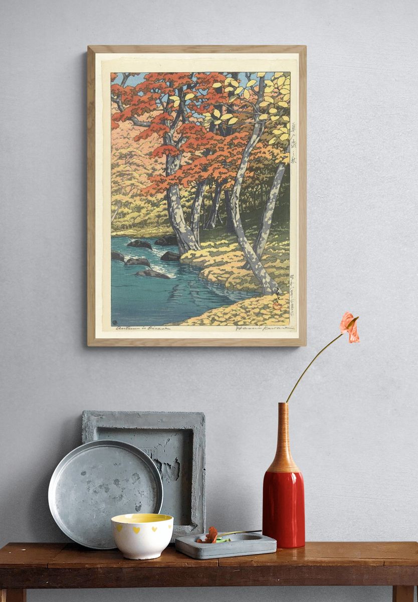 Autumn in Eiraku — Vintage Print. — room view 3