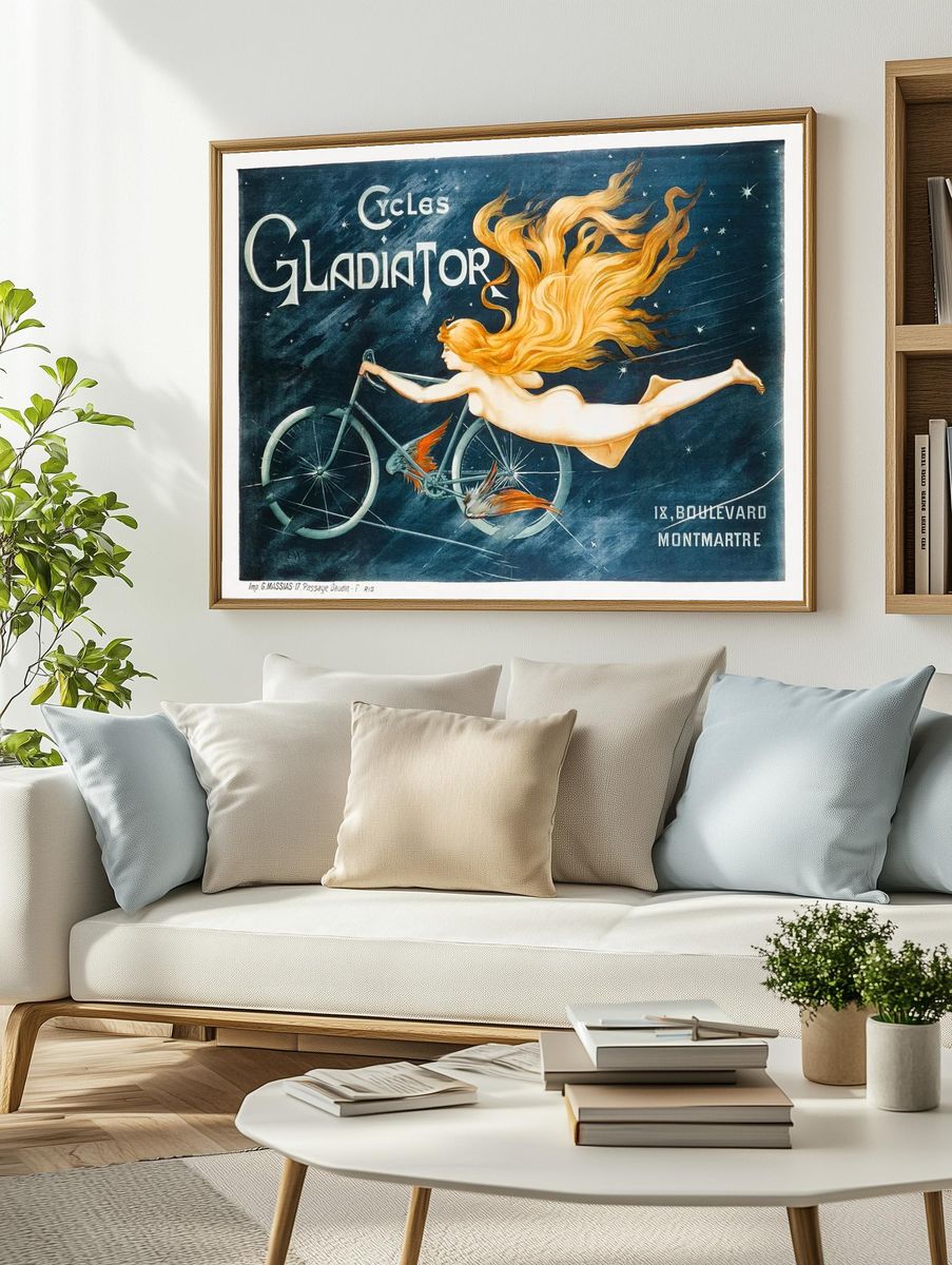 Cycles Gladiator (1895) lithography. Original. — room view 2