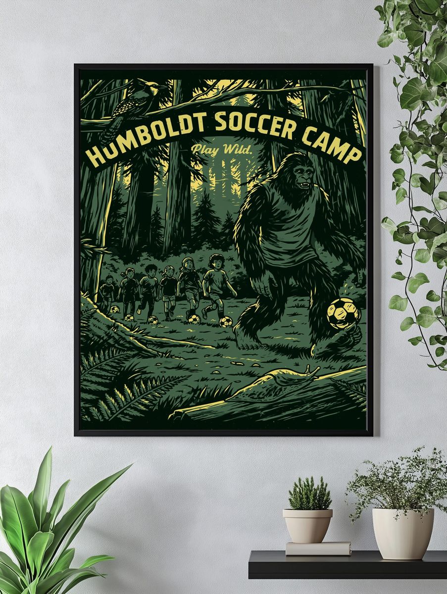 Humboldt Soccer Camp Vintage Poster. — room view 4