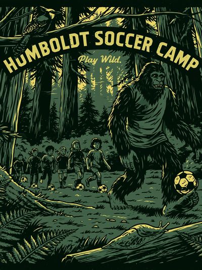Humboldt Soccer Camp Vintage Poster. poster