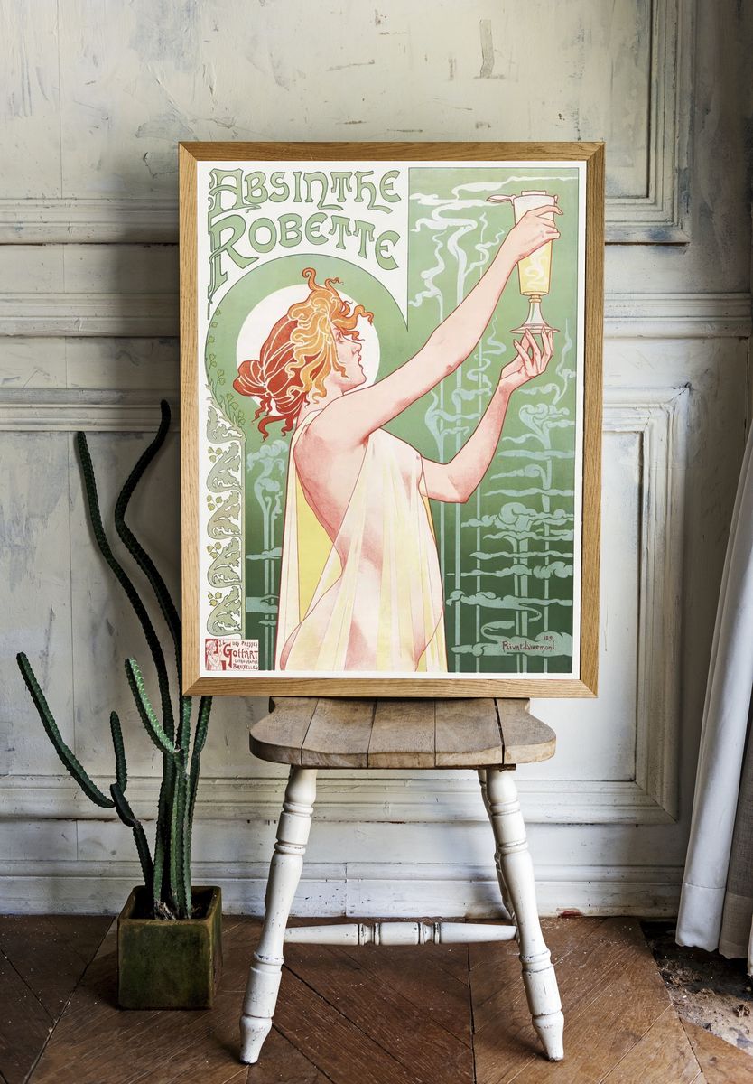 Privat Livemont (1896) chromolithograph Absinthe. room preview