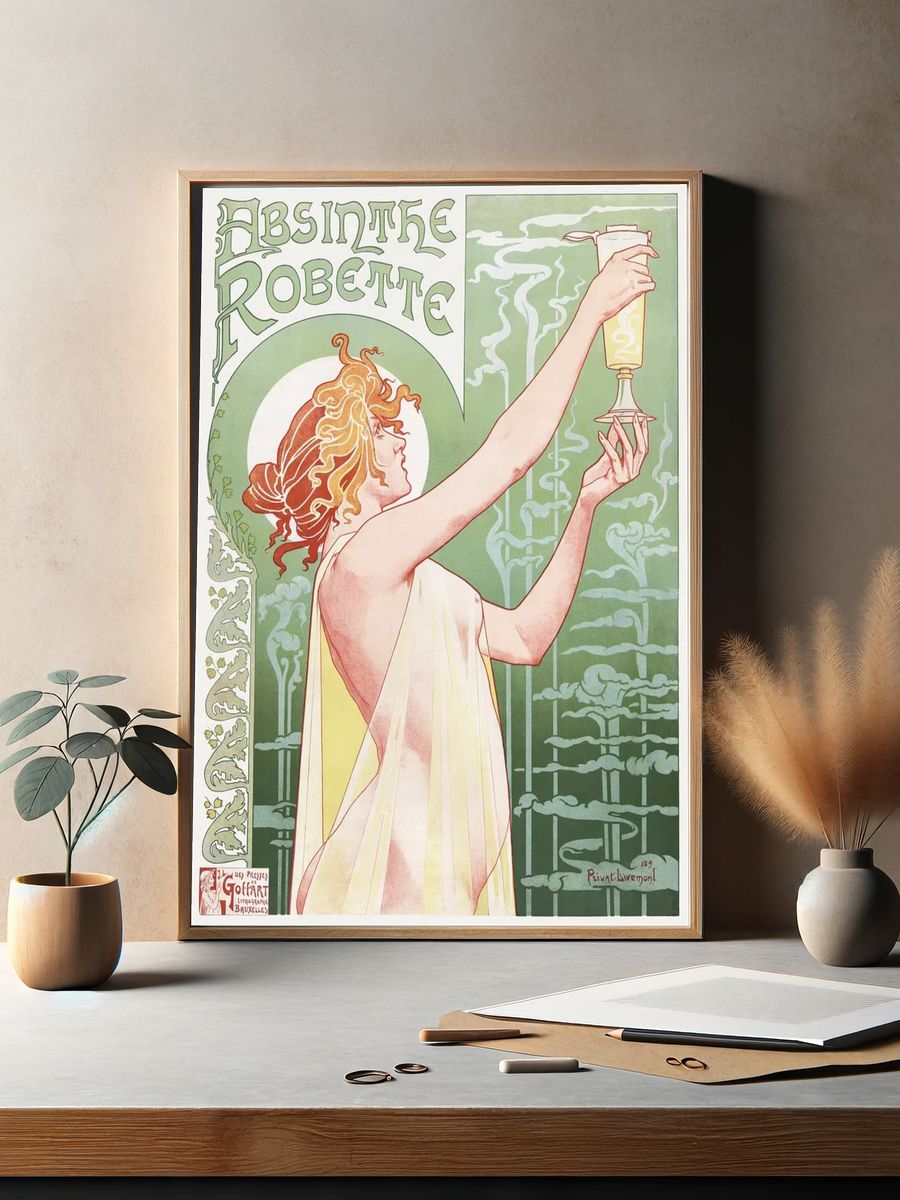 Privat Livemont (1896) chromolithograph Absinthe. — room view 2