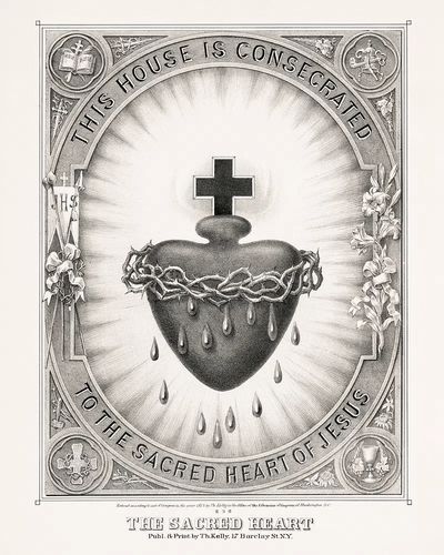sacred heart. This house is. poster