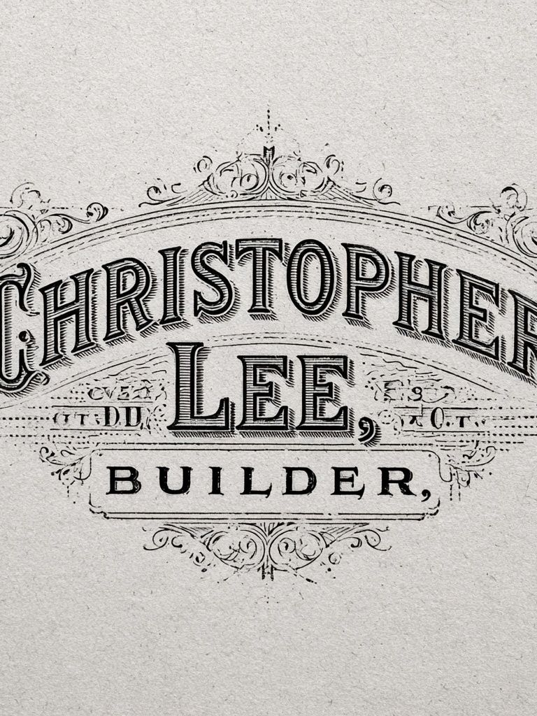 Christopher Lee Builder Vintage Print. poster — vintage art