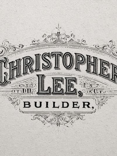 Christopher Lee Builder Vintage Print. poster