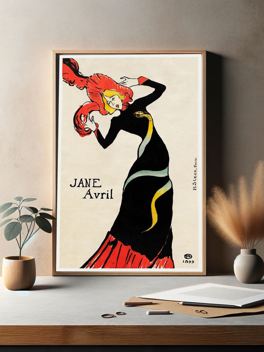 Jane Avril (1899) print high. — room view 2