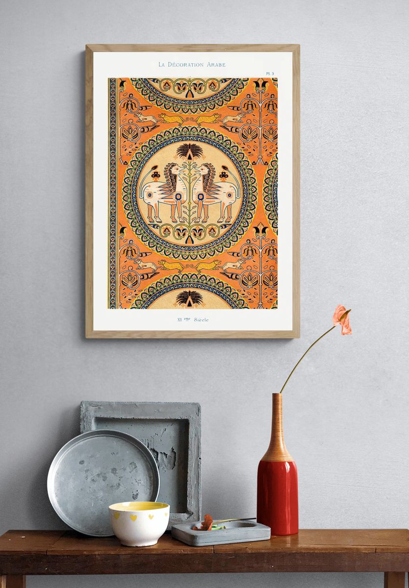 Vintage arabesque decoration, plate no. — room view 3