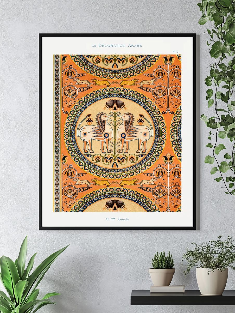 Vintage arabesque decoration, plate no. — room view 4