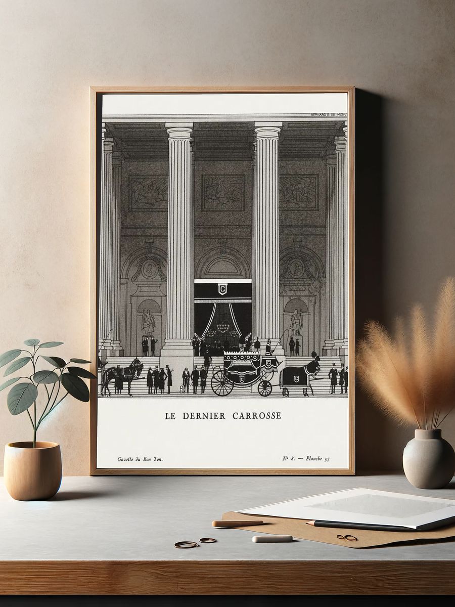 Le Dernier Carrosse — Vintage Print. — room view 2