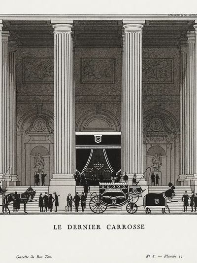 Le Dernier Carrosse — Vintage Print. poster