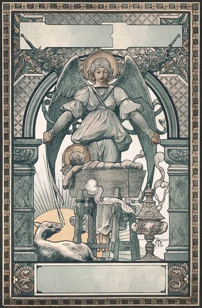 Harper's bazaar, Christmas (1889) print