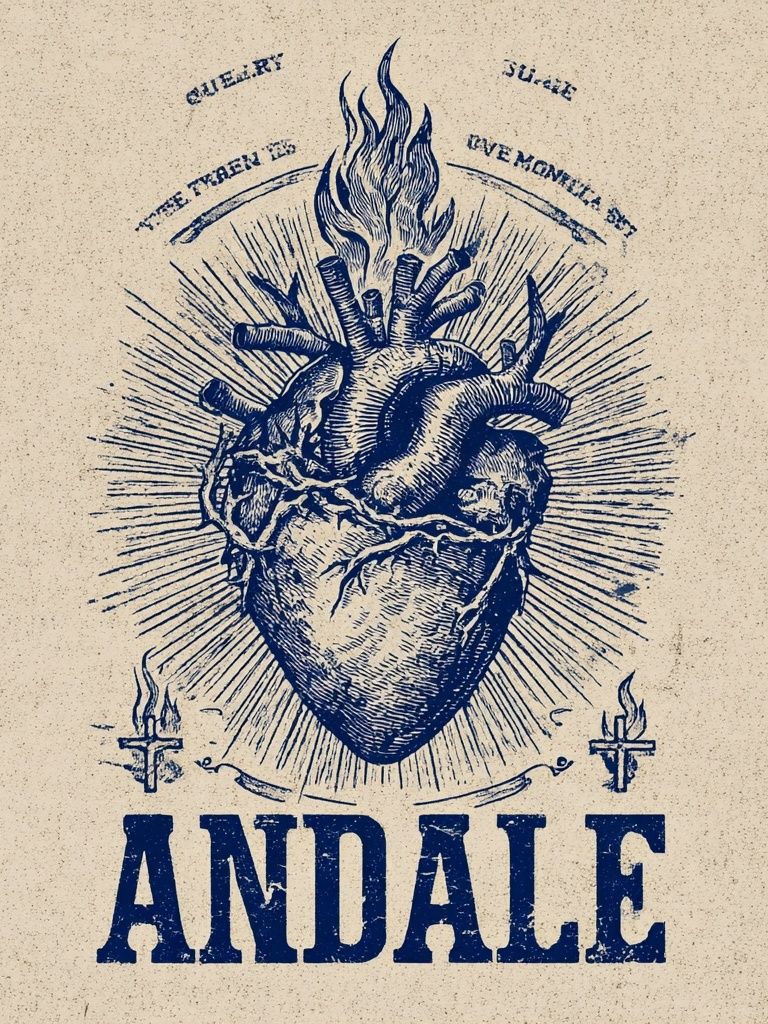 Anatomical Heart Vintage Print. poster detail