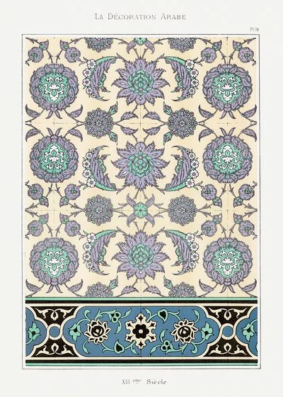 Arabic art pattern, Emile Prisses.