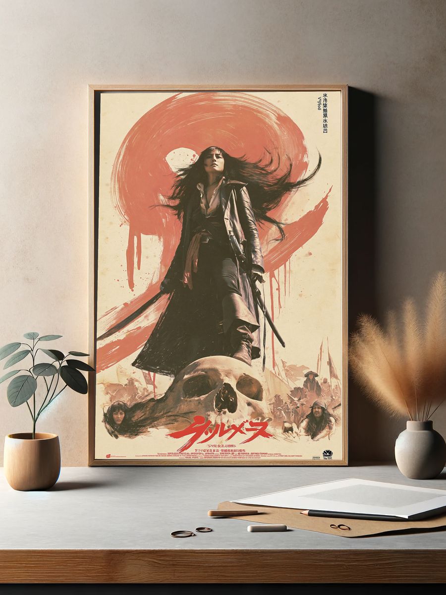 Samurai Warrior — Vintage Print. — room view 2