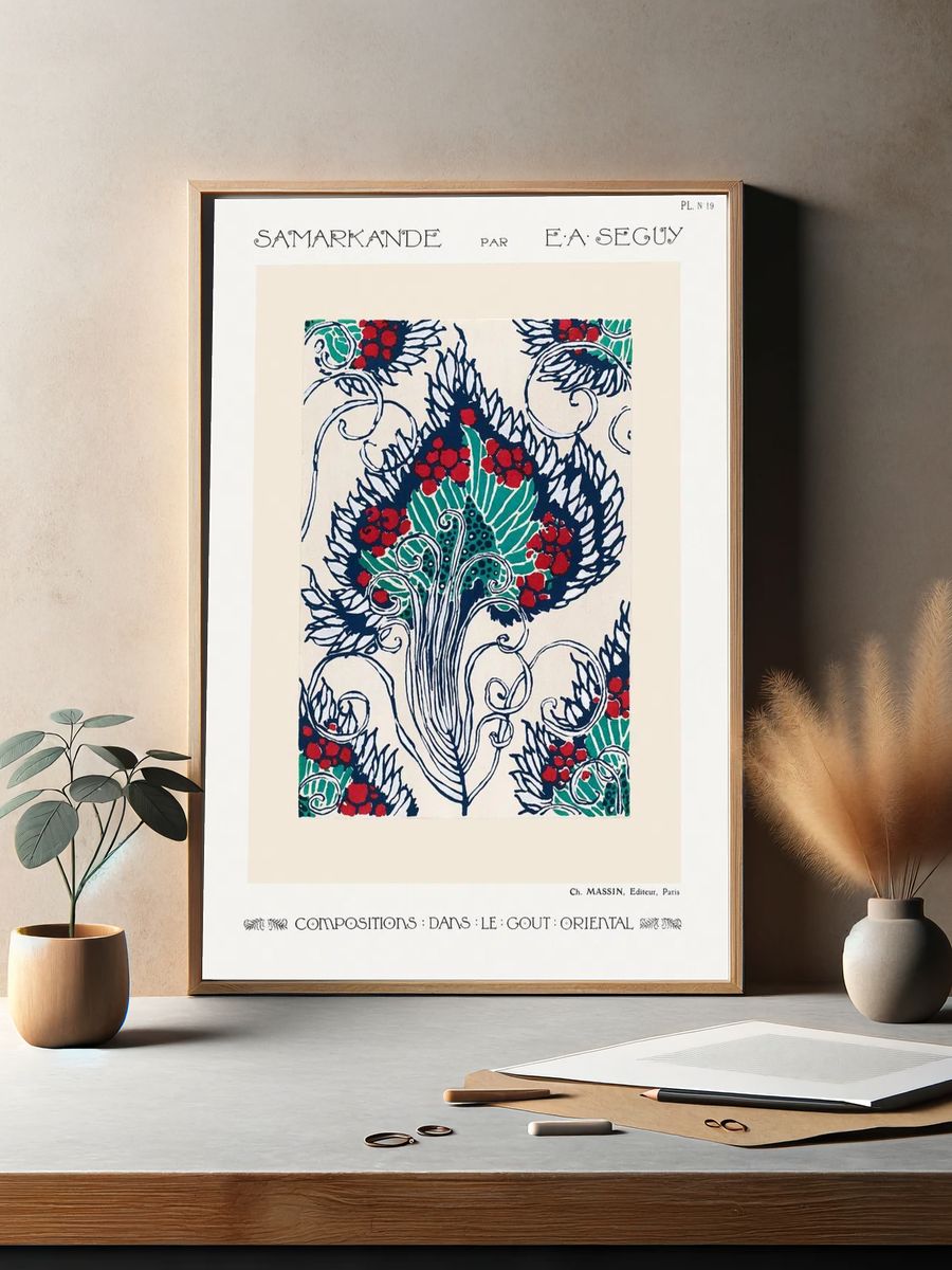 Samarkande Art Nouveau Poster. — room view 2