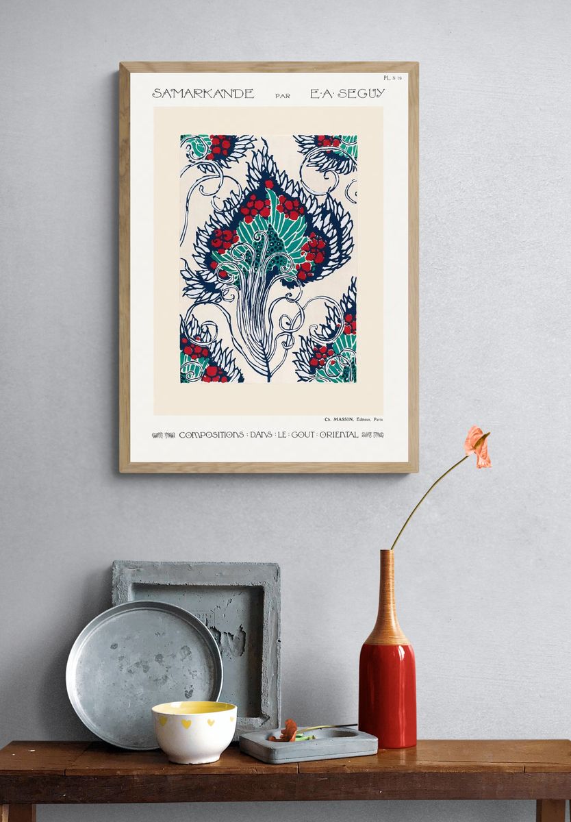 Samarkande Art Nouveau Poster. — room view 3