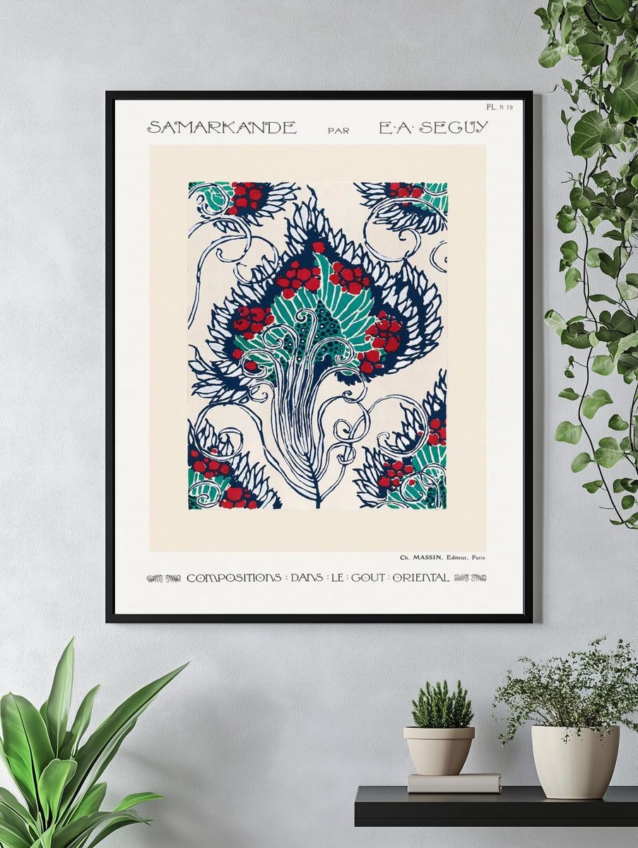 Samarkande Art Nouveau Poster. — room view 4