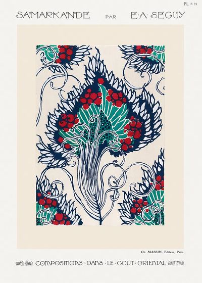 Samarkande Art Nouveau Poster.