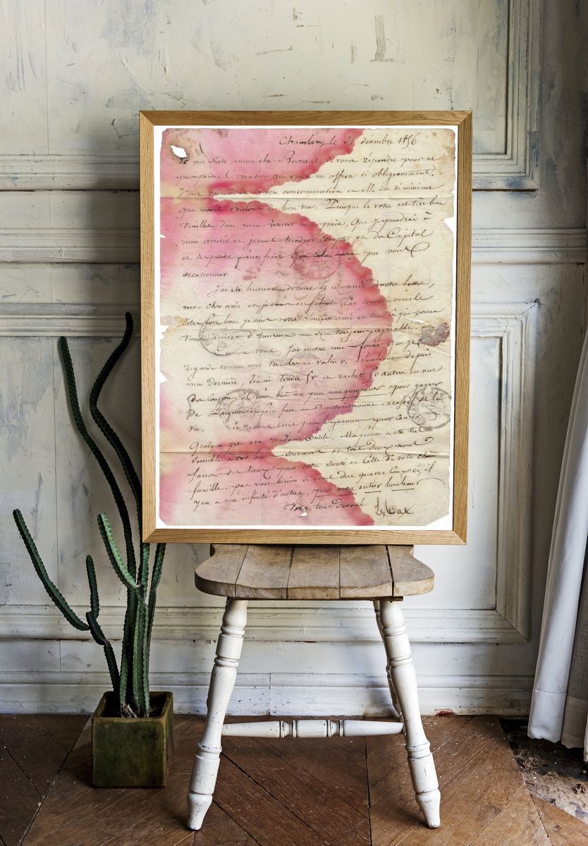 Antique letter. room preview