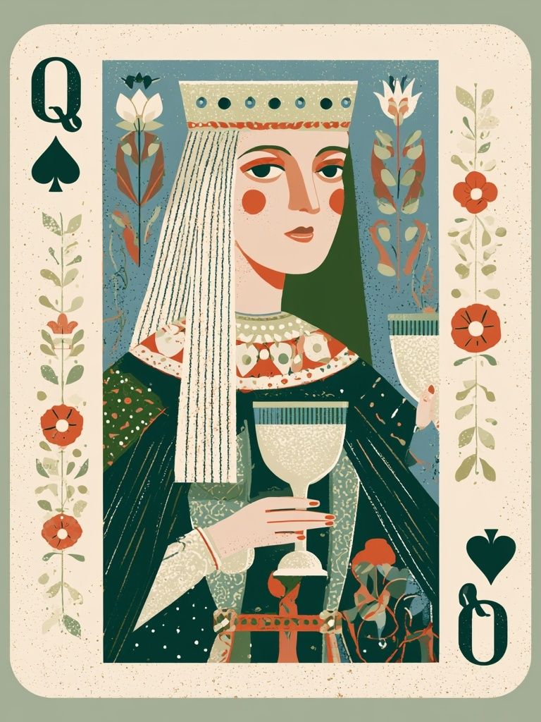 Queen of Spades Vintage Poster. poster — vintage art