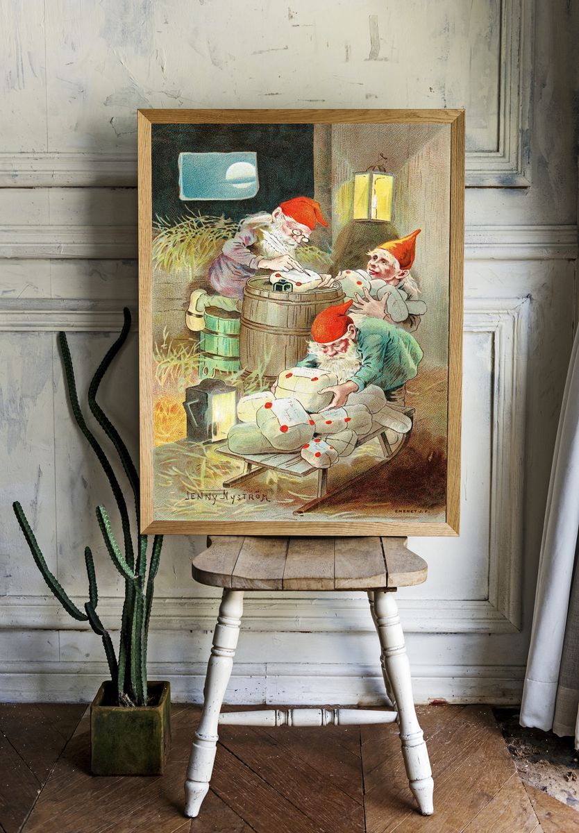 Christmas card Jenny Nystrom showing. room preview