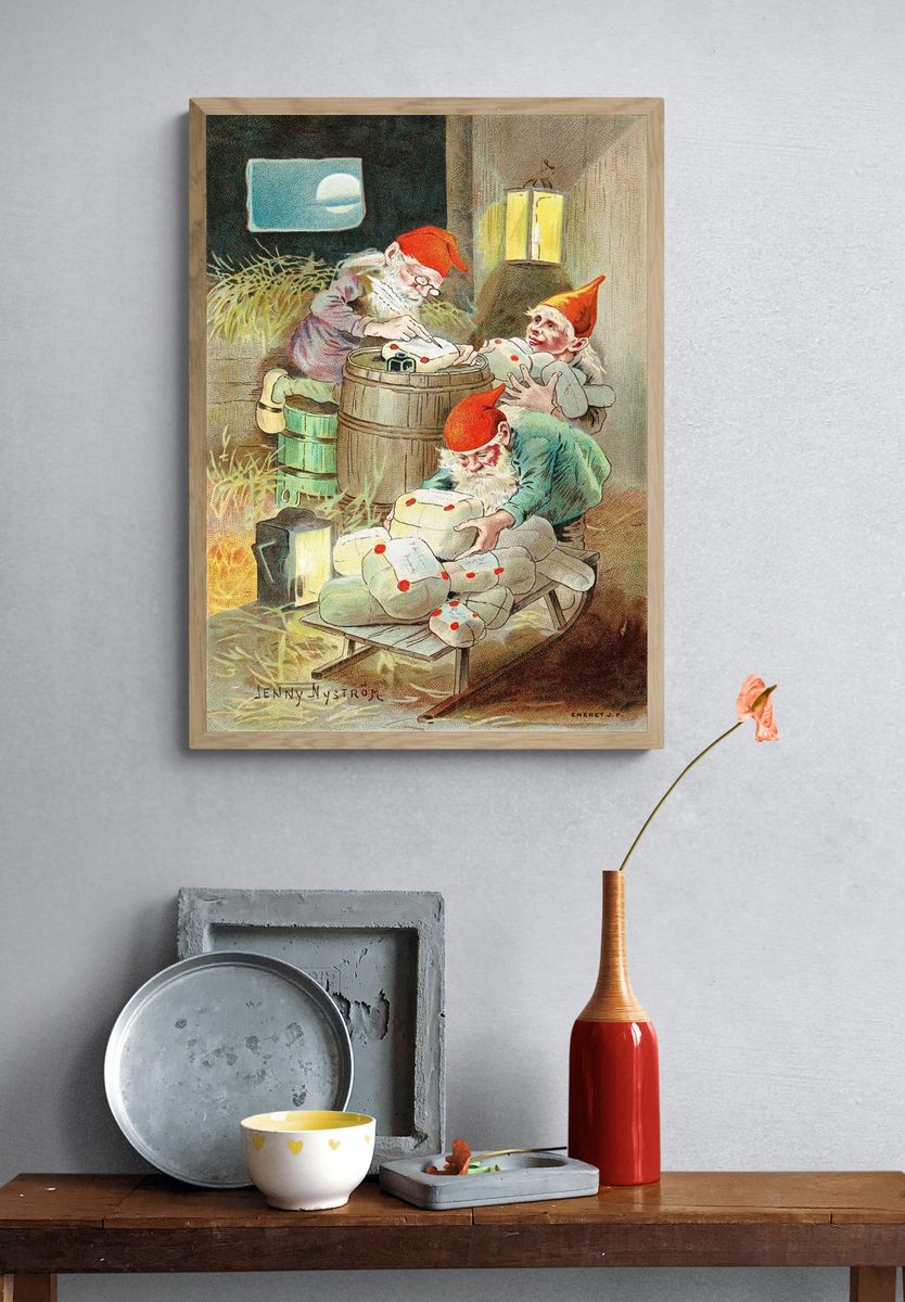 Christmas card Jenny Nystrom showing. — room view 3