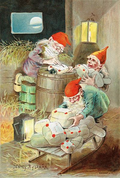 Christmas card Jenny Nystrom showing.