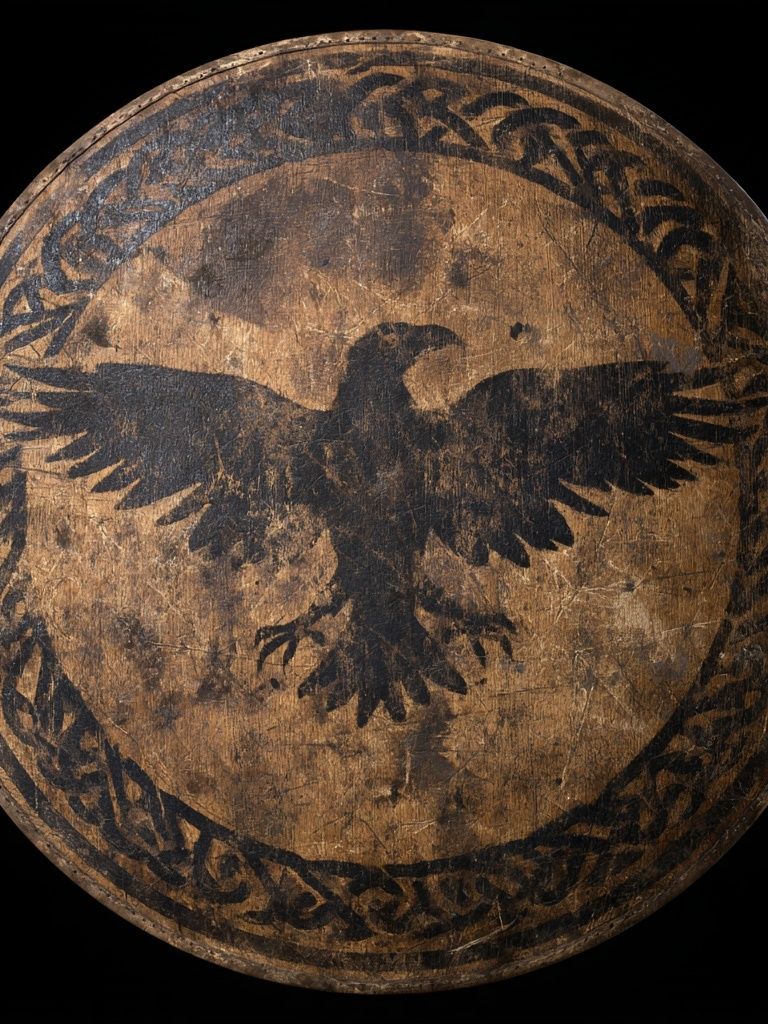 Eagle Shield Vintage Print. poster — vintage art