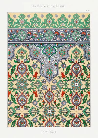 La Decoration Arabe, plate no. poster