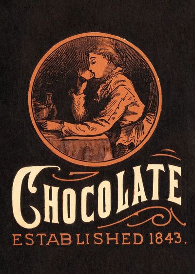Webb's Chocolate (1843) chromolithograph art.