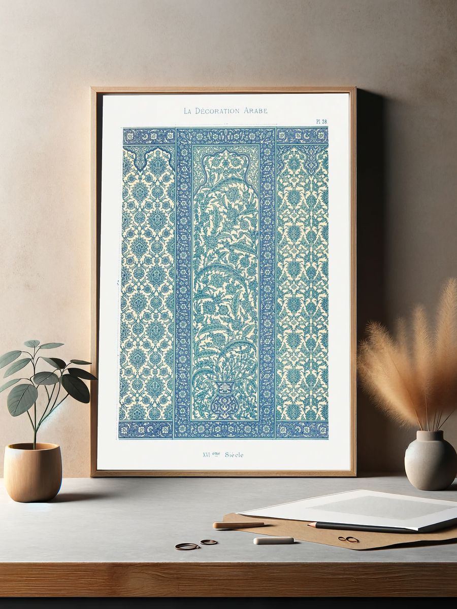 Arabic pattern, La Decoration Arabe. — room view 2