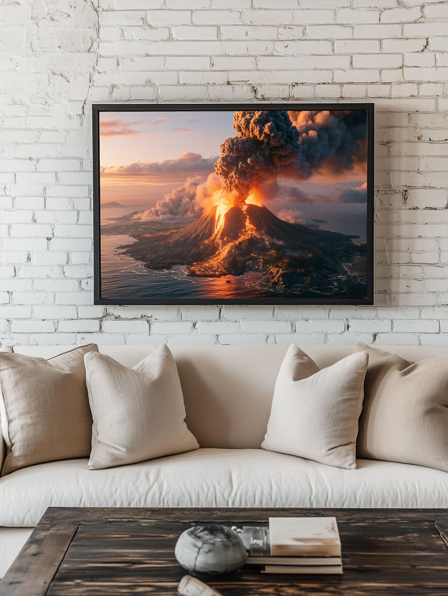 Volcanic Eruption Photography Poster. room preview
