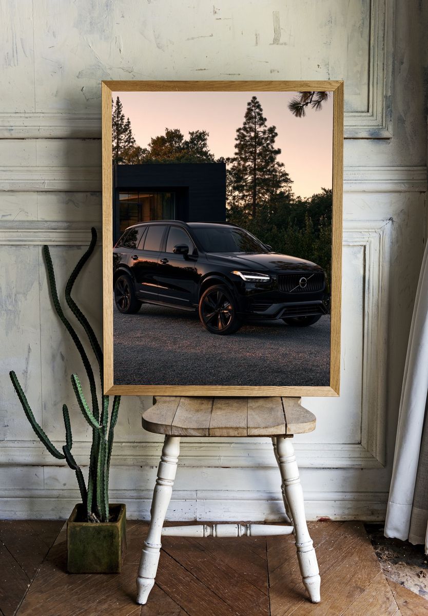 Black Volvo SUV Photography Poster. — room view 1