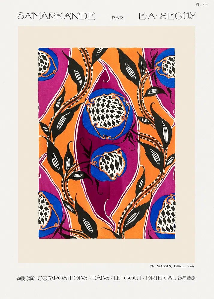 Samarkande — Oriental Print. poster — vintage art