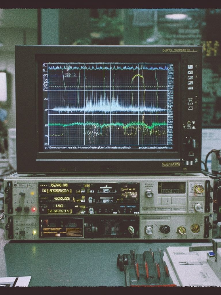 Vintage Oscilloscope Equipment Poster. poster — vintage art