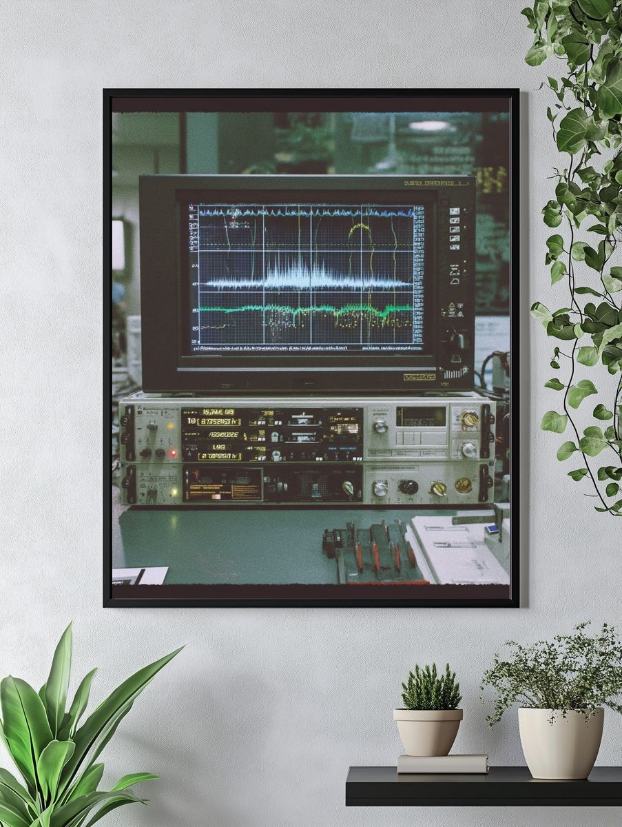 Vintage Oscilloscope Equipment Poster. — room view 4