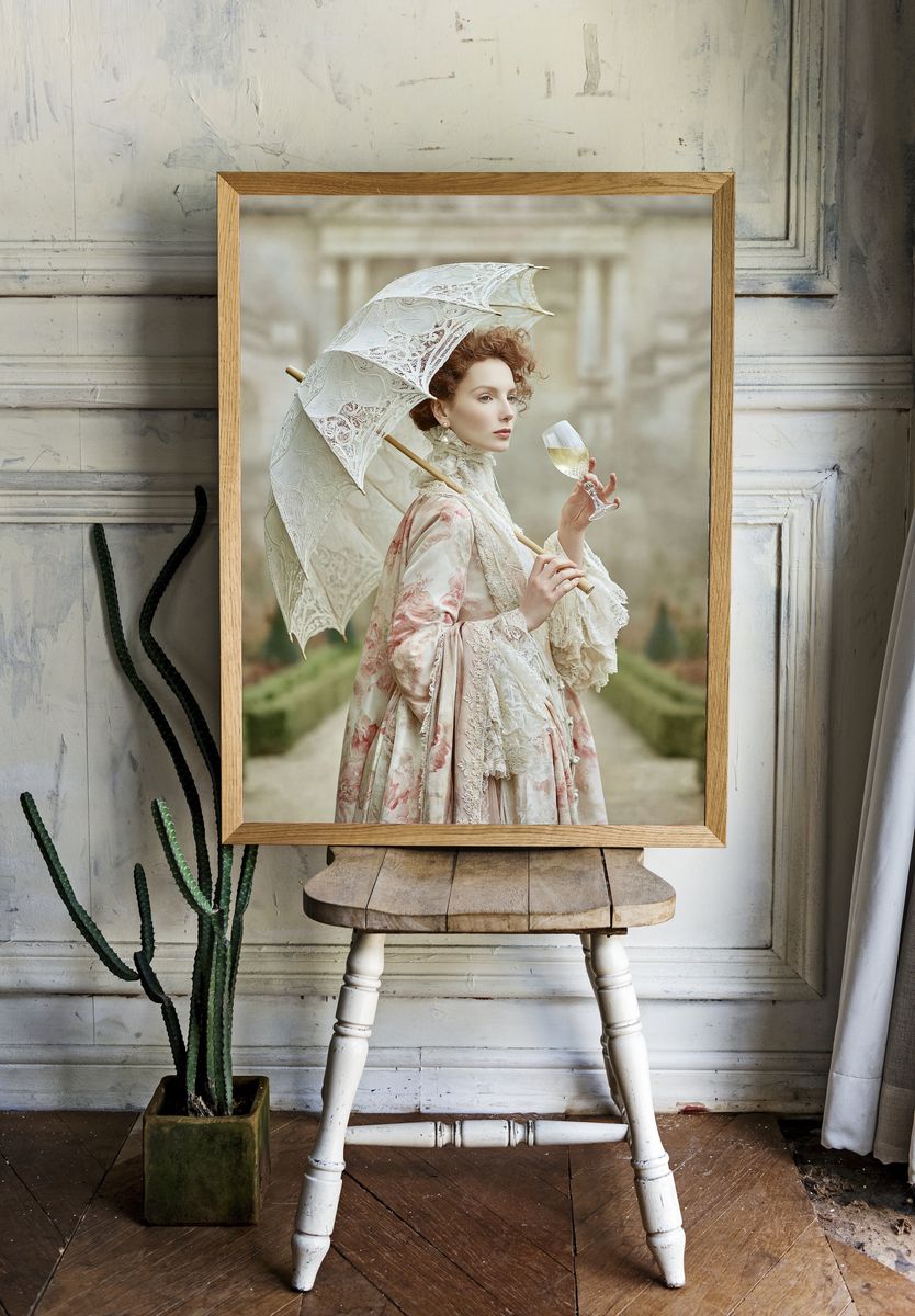 Victorian Portrait Fashion Poster. room preview
