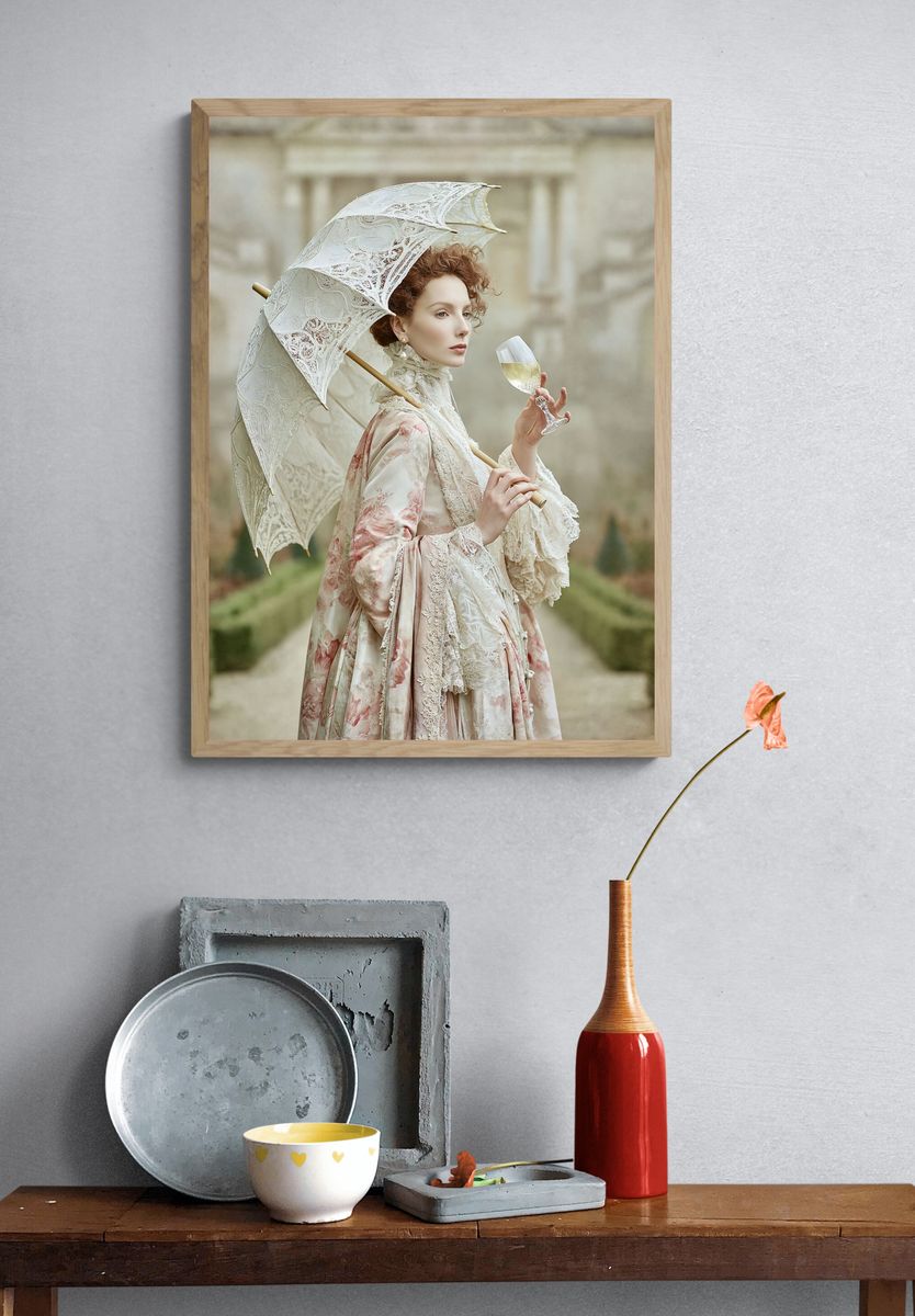 Victorian Portrait Fashion Poster. — room view 3