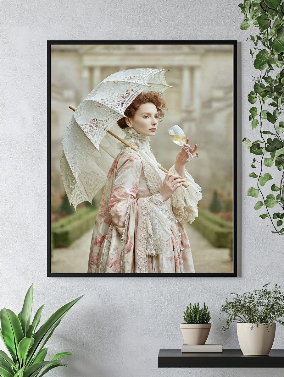 Victorian Portrait Fashion Poster. — room view 4