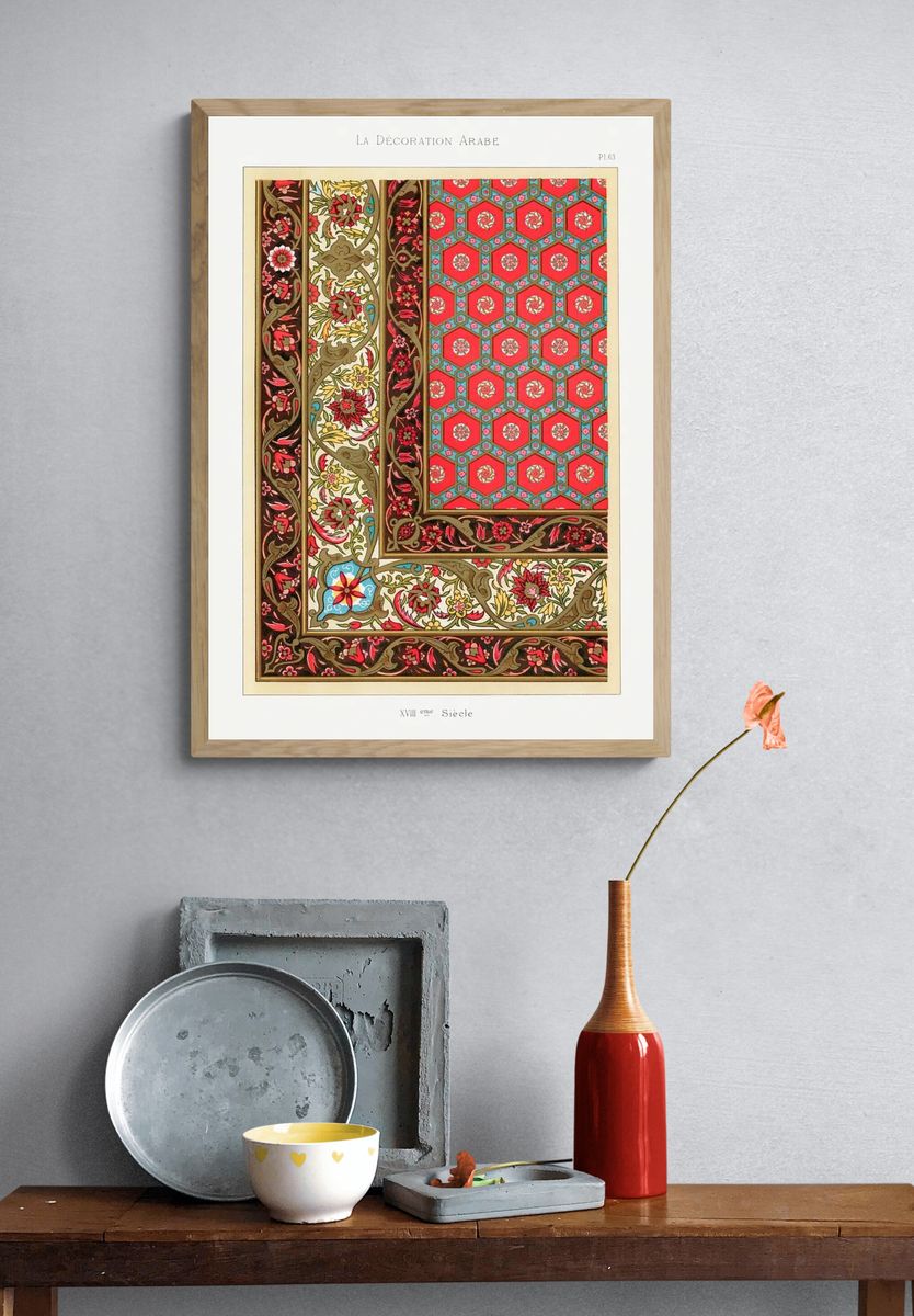 Arab Decoration — Vintage Print. — room view 3