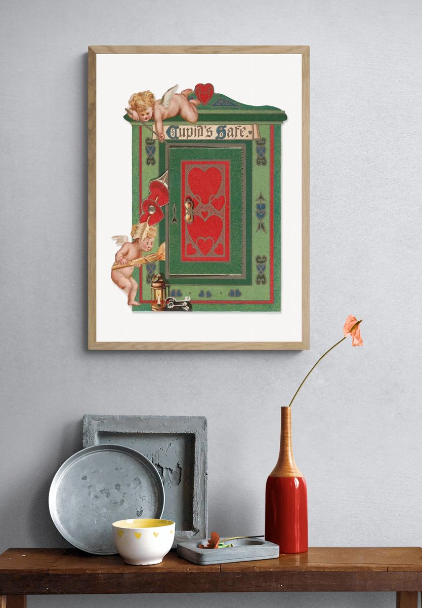 Cupid's Safe — Vintage Print. — room view 3