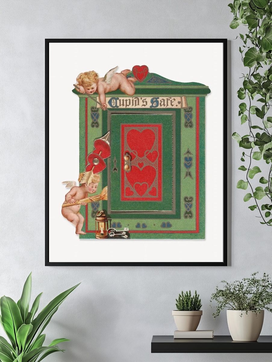 Cupid's Safe — Vintage Print. — room view 4