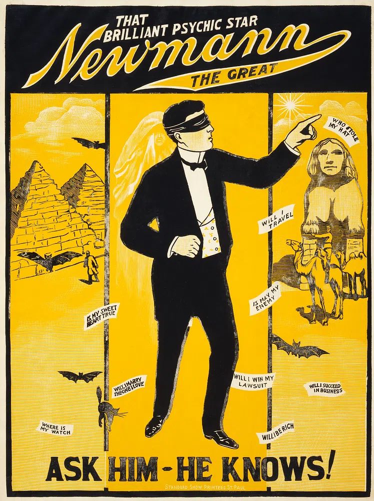 Newmann the Great — Vintage Print. poster detail