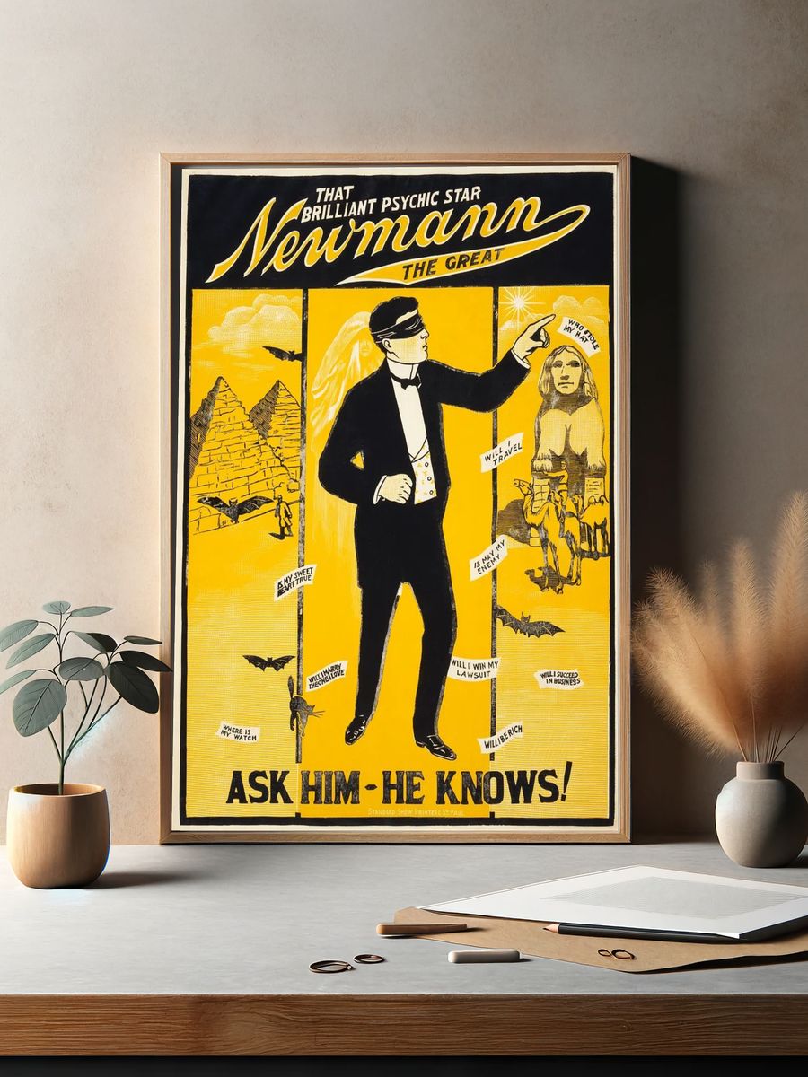 Newmann the Great — Vintage Print. — room view 2