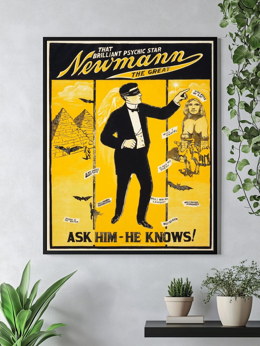 Newmann the Great — Vintage Print. — room view 4