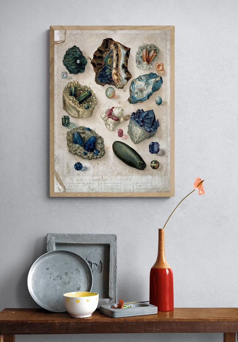 Precious Stones — Vintage Print. — room view 3