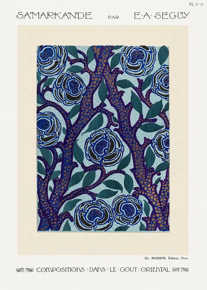 Samarkande — Vintage Print. poster — vintage art