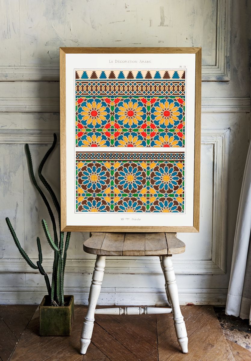 Arabesque Pattern — Vintage Print. room preview