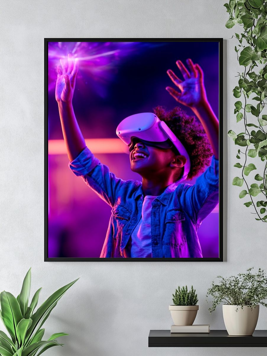 VR Joy Portrait Poster. — room view 4